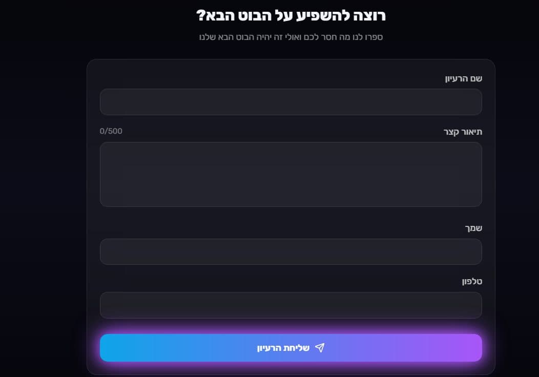 אתר שאפשר למצוא בוא מלא בוטים הוא אוסף מגוגל רק בשבילכם