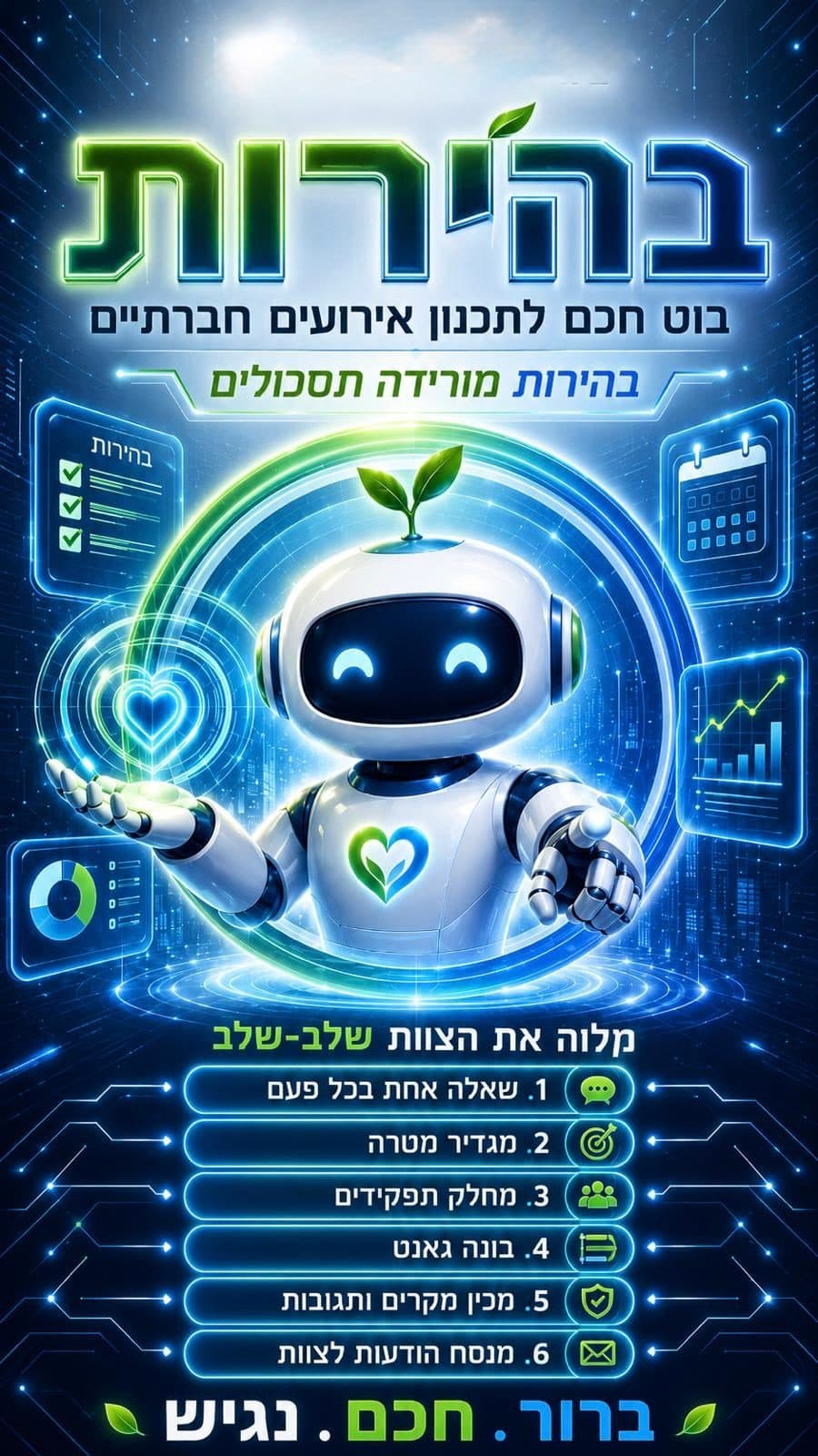 "בהירות" - עוזר AI חכם לתכנון אירועים חברתיים בבי"ס חב"ד
