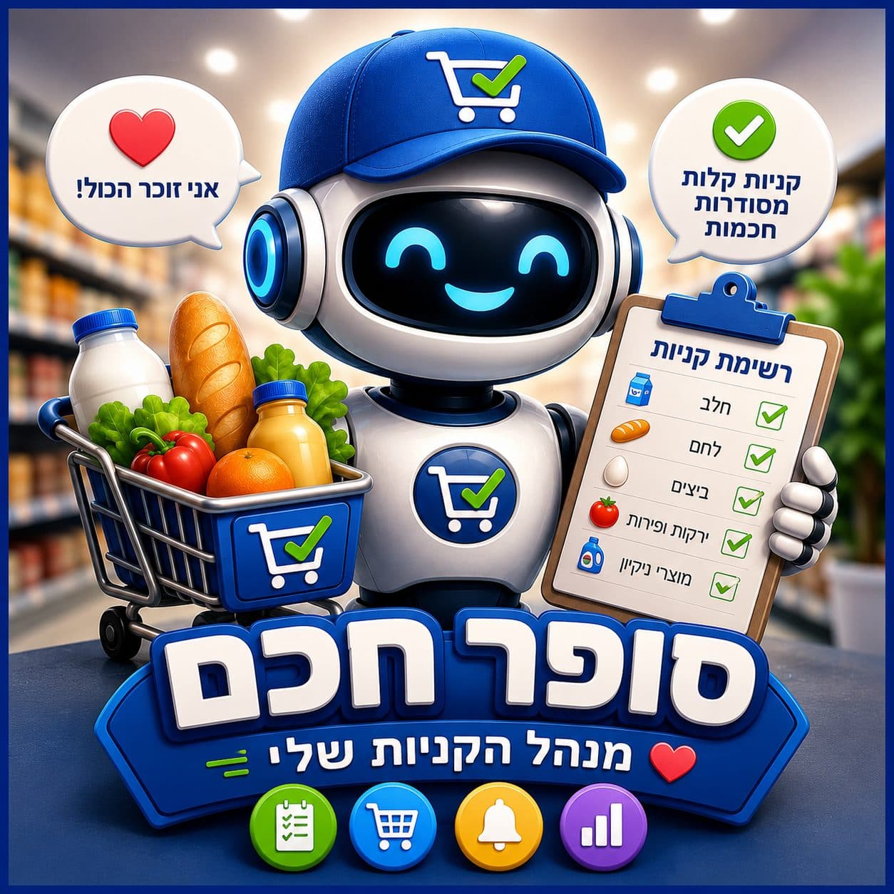סופר חכם – בוט AI לניהול קניות חכם